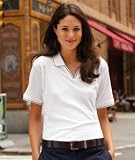 UltraClub Ladies’ Egyptian Pima Polo with Tipping