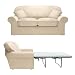 Sofa Workshop Beth medium sofa bed loose covered in Fabulous Natural