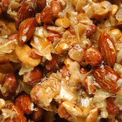 Mixed Nuts Peanut Brittle Candy - All Natural (8 Oz) by Lehi Valley Trading Company