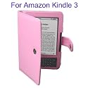 Sunsky-Leather case for Amazon Kindle 3 (Pink)