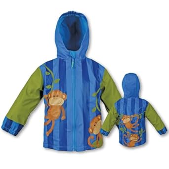 Amazon.com: Stephen Joseph Boys Rain Coat, Monkey, 2T: Rain Jackets: Clothing