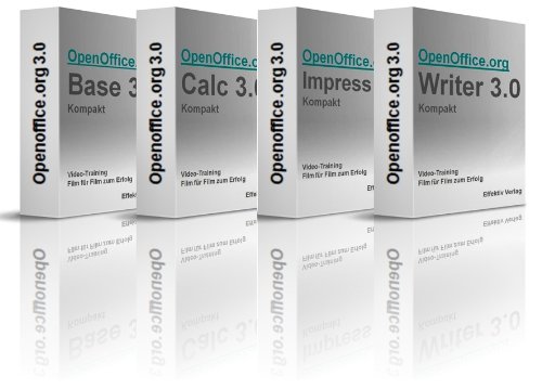 Openoffice.org 3.0 Kompakt, mit Base, Calc, Impress und Writer, mit Open Office Video-Training zum Erfolg