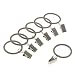 Levolor Classic Clip Rings, Set of 7, Satin Nickel, Use With Rods Up To 1-Inch Diameter