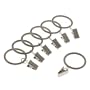 Levolor Classic Clip Rings, Set of 7, Satin Nickel, Use With Rods Up To 1-Inch Diameter