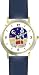 Mecca or Makkah al-Mukarramah - The Kaaba - during the Hajj Moslem or Muslim Theme - WATCHBUDDY&Acirc;&reg; DELUXE TWO-TONE THEME WATCH - Arabic Numbers - Blue Leather Strap-Children's Size-Small ( Boy's Size & Girl's Size )