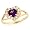 10k Gold Synthetic alexandrite June Birthstone Ring