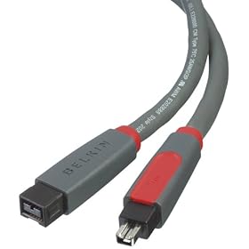 Belkin Firewire Cable 9Pin- 4-Pin - 1.8Meters -  Charcoal