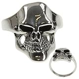 316LStainlessSteelSkullRing-Width:22mm
