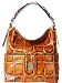 Dooney & Bourke Croco Leather Medium Zipper Pocket Sac Cognac