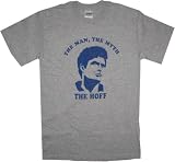 The Man, the Myth the HOFF t-shirt Gray