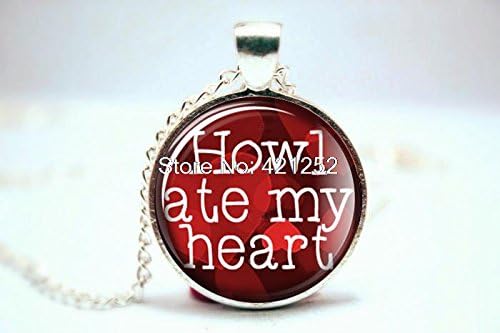 Pretty Lee 2015 Fashion Howl Ate My Heart Howl'S Moving Castle Inspired Necklace - Handmade Christmas gift