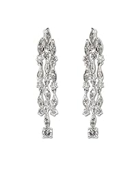 14k Gold Earrings with 0.80 cttw of Diamonds