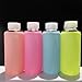 Bonison Durable Glass Water Bottle with Soft Colorful Silicone Sleeve, 14 oz, Pink