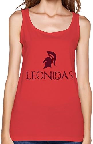 JeFF Leonidas Lady's Tank Tops Red Medium