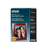 Epson Ultra Premium Photo Paper Luster, 8.5 x 11 Inches, 50 Sheets