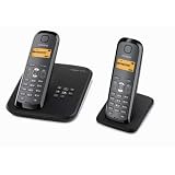 Gigaset  AS285 Duo T�l�phone sans fil DECT / GAP R�pondeur Noirpar Gigaset