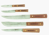 5 PIECE KNIFE SET (Ontario Knife 7180)