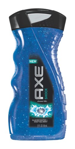 Axe Shock Shower, Glacier Water + Deep Sea Mint, 12 Fl oz (354 ml), (Case of 6)