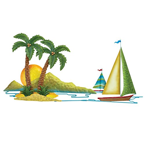 Coastal Island Sailing Wall Art