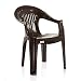 Varmora Medium Back Chair (Vertical - Brown) RS.659.00