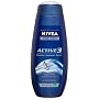 Nivea For Men Active3 Body Wash for Body, Hair & Shave, 16.9-Ounce Bottles (Pack of 3)