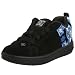 DC Little Kid/Big Kid Court Graffik SE Skate Shoe,Carbon/Battleship/Royal,3 M US Little Kid