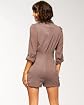 Kardashians by bebe Silky Shirt Romper Product Image