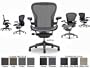 Herman Miller Aeron Desk Chair Basic Ergonomic Task Chair - Size B Graphite Frame, Classic Carbon