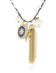 Jessica Simpson Parisian Charm Tassel Necklace, 16"