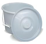 12-Quart Pail w/ Lid & Side Handles, 6/Carton