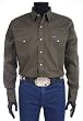 Men's Tall Wrangler&reg; Cowboy Cut&reg; Long Sleeve Solid Twill Shirt Pine Green