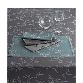 Calvin Klein Bamboo Jacquard Tablecloth, 60x84 Azure by Calvin Klein