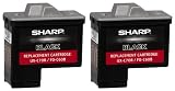 2 Pk Remanufactured Sharp UX C70B UXC70B Ink Cartridges for Sharp UX-A1000, FO-B1600, UX-B700, UX-B700e, UX-B20, UX-B25, UX-CC800 Printers, SOLD BY betaInk