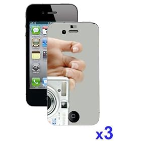 3-Pack Apple iPhone 4G Combo Mirror LCD Screen Protector for Apple iPhone 4G by