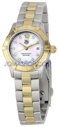 Tag Heuer Women s WAF1425 BB0825 Aquaracer 27mm Two-Tone Diamond Dial Watch