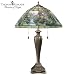 Thomas Kinkade Lamplight Bridge Unique Stained Glass Table Lamp by The Bradford Exchange