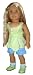 Lime Handerkerchief Top and Blue Shorts. Fits 18