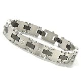 Stainless Steel 8.5' Invicta Elements Screw Link Bracelet