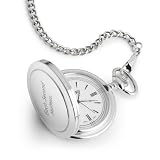 Personalized White Satin Ring Pocket Watch and Jewelry Box Gift