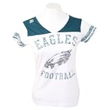 Philadelphia Eagles Women's "In the Game" NFL T-Shirt - White - Medium