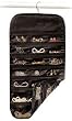 Hanging Jewelry Organizer Black 37 Pockets Organize