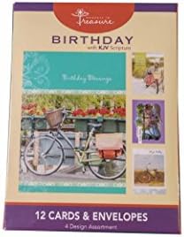 Moments To Treasure Bicycle Birthday Cards, 12CT- KJV