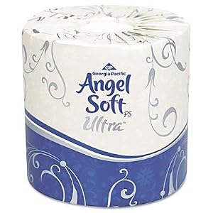 Angel Soft ps Ultra 2-Ply Premium Bathroom Tissue, White, 60 Rolls/Carton