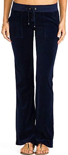 Juicy Couture Velour Basic Snap Pocket Pant in Regal