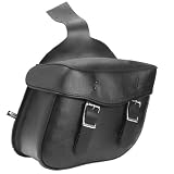 ALC Saddlebags 8204-02 Montana Chubby Premium Vinyl Plain Space-Saver Throw-Over Saddlebag - Pair