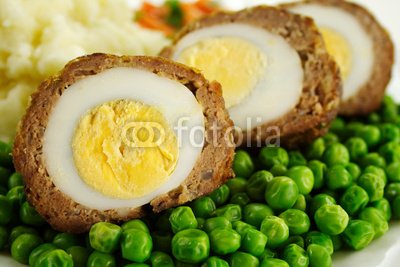 Wallmonkeys Peel and Stick Wall Decals - Scotch Eggs - 72W x 48H Removable Graphic