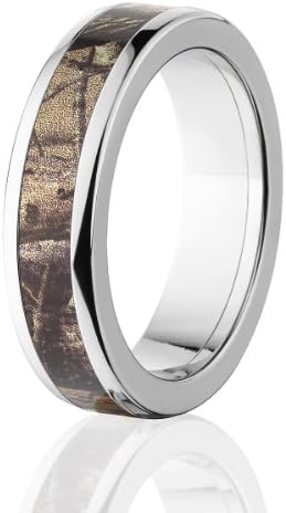 Branded AP Realtree Camo Rings, Premium High Polish Finish Camo Bands