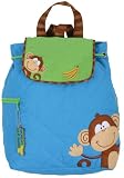 Stephen Joseph Boys 2-7 Quilted Backpack Monkey
