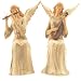 Painted Wood Effect Angel Shelf Sitter 2 Assorted Designs/Styles (Sold Separately)