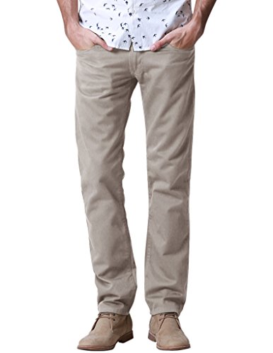 Match Men's Slim Fit Straight Leg Casual Pants(32, 8032 Pale pinkish)